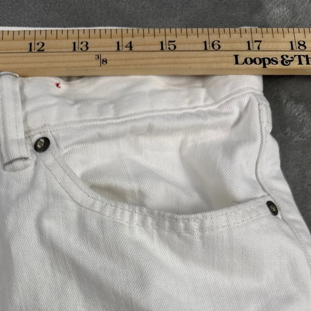 Banana Republic Vintage Straight Jeans Mens 34x32 White Cotton Denim Pants